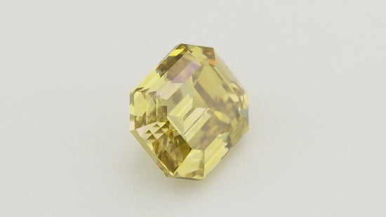 0.73 Carat Fancy Deep Brownish Greenish Yellow Emerald Diamond SI1 GIA
