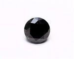 1.38 Carat Natural Black Round Diamond GIA