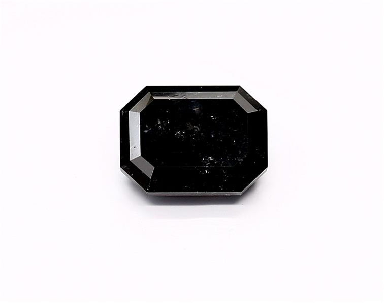 2.44 Carat Natural Black Emerald Diamond GIA