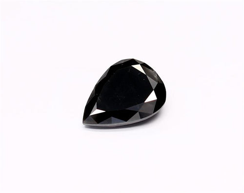 1.48 Carat Natural Black Pear Diamond GIA