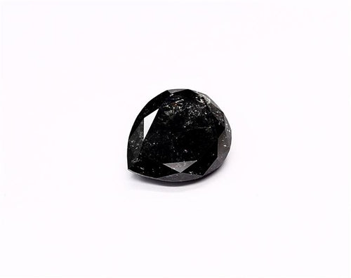 1.93 Carat Natural Black Pear Diamond GIA