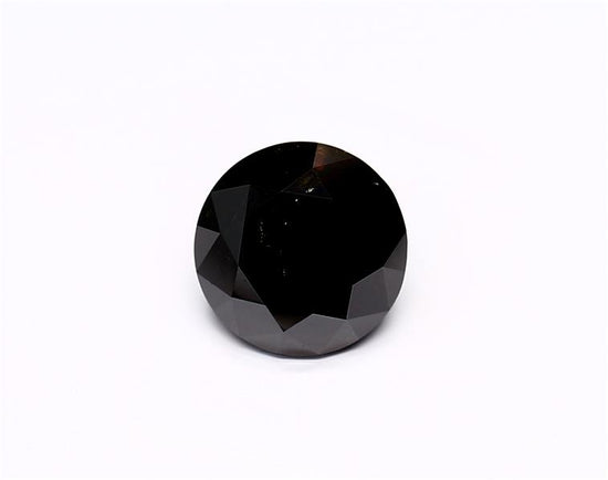 1.79 Carat Natural Black Round Diamond GIA