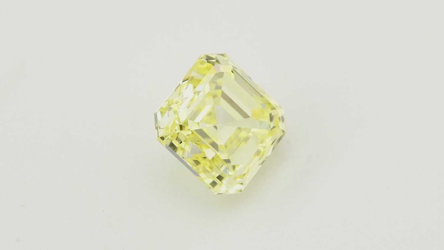 1.02 Carat Fancy Yellow Asscher Diamond VS1 GIA