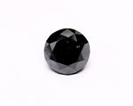 1.17 Carat Natural Black Round Diamond GIA
