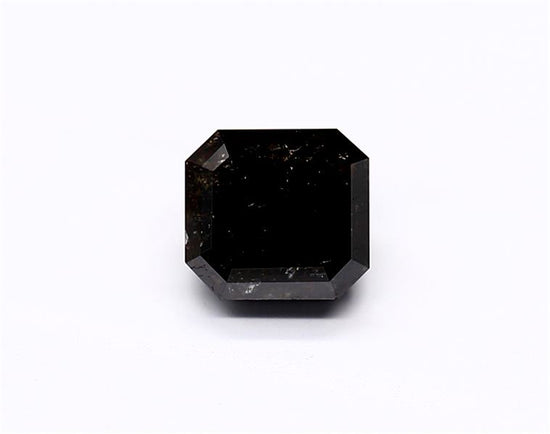 1.45 Carat Natural Black Emerald Diamond GIA