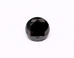 1.56 Carat Natural Black Round Diamond GIA