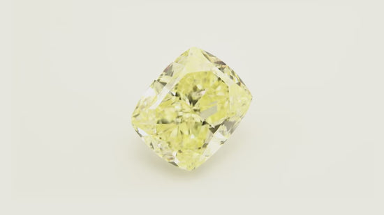 10.01 Carat Fancy Light Yellow Cushion Diamond VS2 GIA