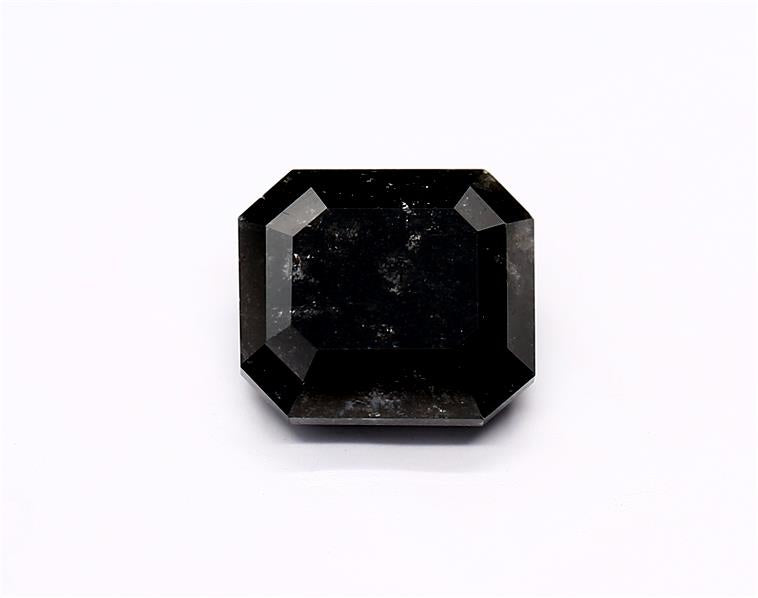0.68 Carat Natural Black Emerald Diamond GIA