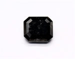 0.68 Carat Natural Black Emerald Diamond GIA