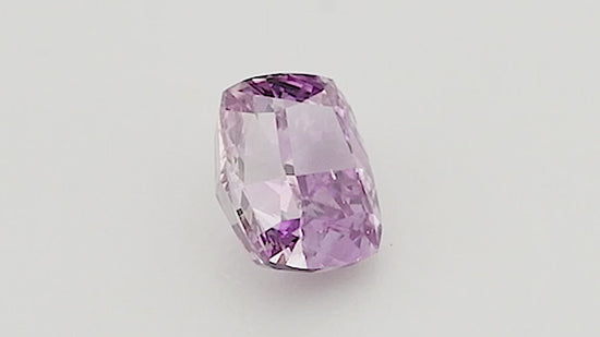 0.25 Carat Fancy Intense Pink Purple Cushion Diamond SI2 GIA