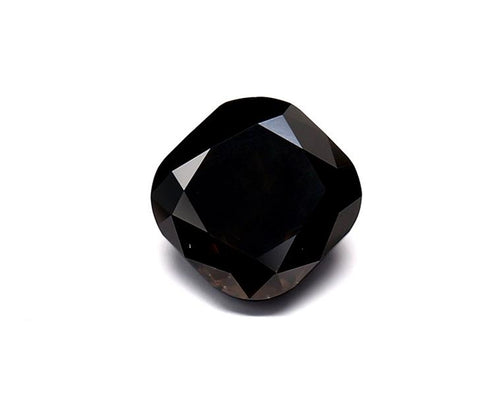 1.95 Carat Natural Black Cushion Diamond GIA