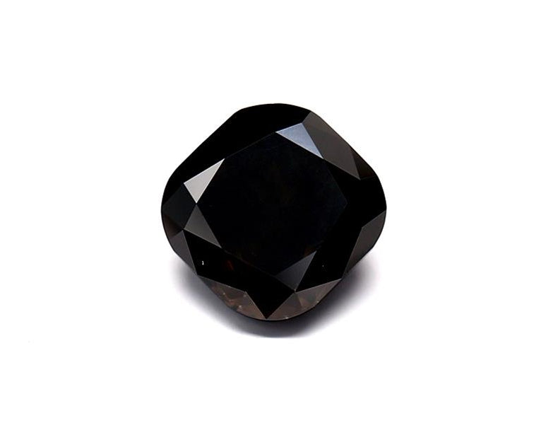 1.95 Carat Natural Black Cushion Diamond GIA