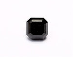 1.38 Carat Natural Black Sq emerald Diamond GIA