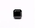 1.57 Carat Natural Black Sq emerald Diamond GIA