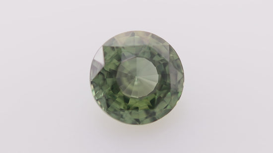 3.12 Carat Green MADAGASCAR Round Sapphire CD No Heat