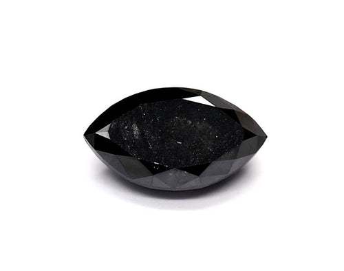 0.55 Carat Natural Black Marquise Diamond GIA
