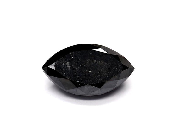 0.55 Carat Natural Black Marquise Diamond GIA