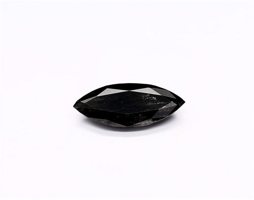 0.68 Carat Natural Black Marquise Diamond GIA