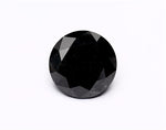 6.01 Carat Natural Black Round Diamond GIA