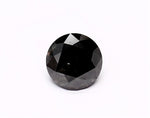 1.19 Carat Natural Black Round Diamond GIA