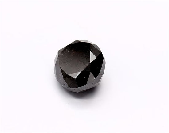 1.48 Carat Natural Black Oval Diamond GIA