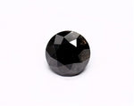 1.22 Carat Natural Black Round Diamond GIA