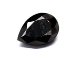 1.25 Carat Natural Black Pear Diamond GIA