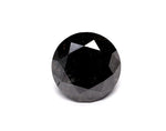 0.95 Carat Natural Black Round Diamond GIA