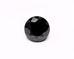 1.12 Carat Natural Black Round Diamond GIA
