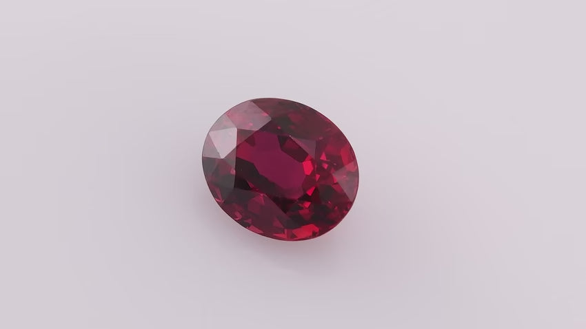 2.52 Carat Red MOZAMBIQUE Oval Ruby CD | LEIBISH