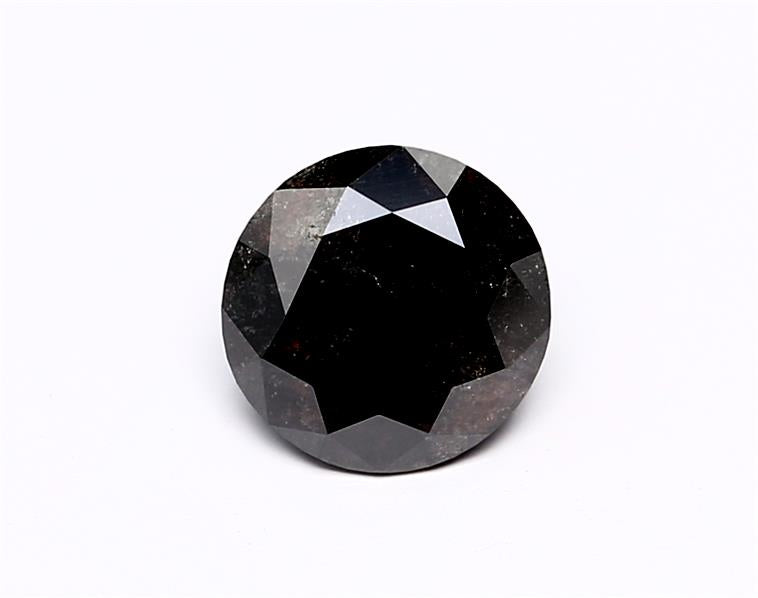 1.33 Carat Black Round Diamond