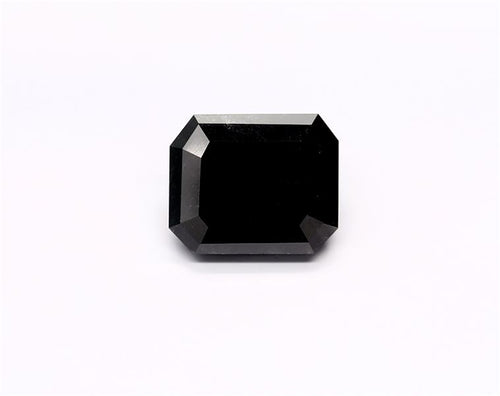7.21 Carat Natural Black Emerald Diamond GIA