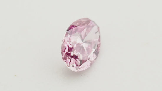 0.27 Carat Fancy Vivid Purplish Pink Oval Diamond SI2 GIA