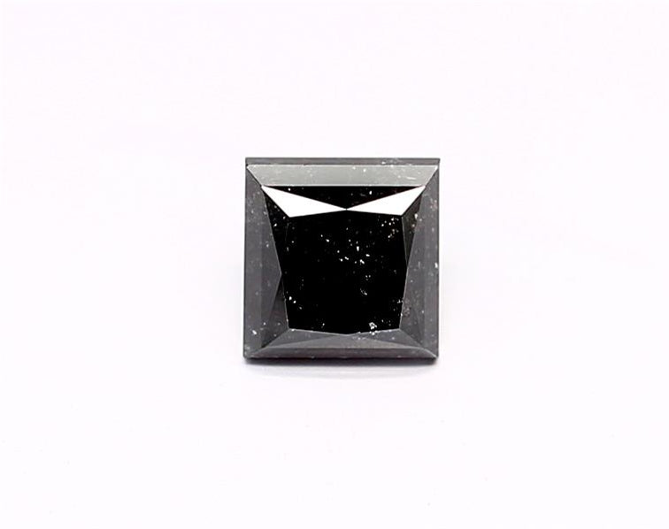 1.27 Carat Natural Black Princess Diamond GIA