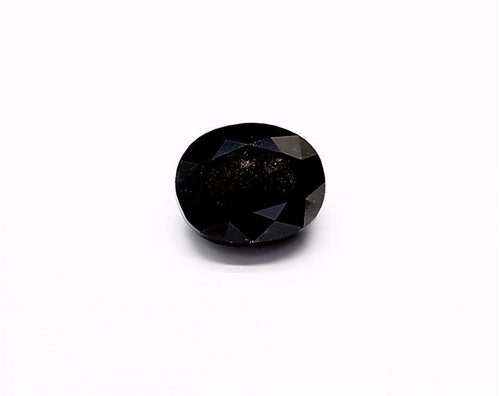 1.46 Carat Natural Black Oval Diamond GIA