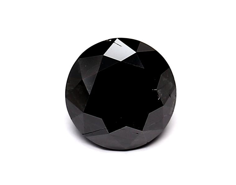 1.03 Carat Natural Black Round Diamond GIA