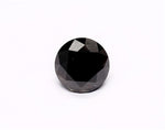 1.57 Carat Natural Black Round Diamond GIA