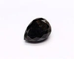 0.74 Carat Natural Black Pear Diamond GIA