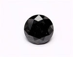 0.79 Carat Natural Black Round Diamond GIA