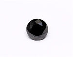 0.64 Carat Natural Black Round Diamond GIA