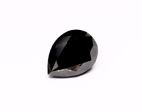 2.11 Carat Natural Black Pear Diamond GIA