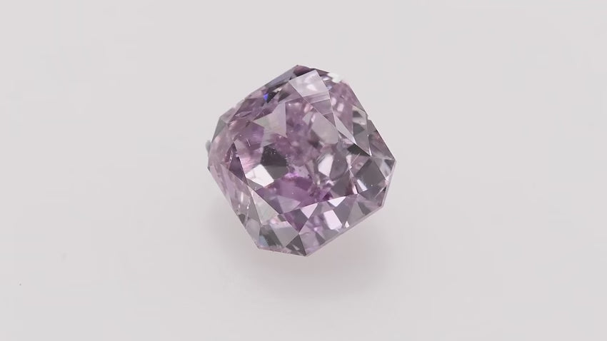 0.52 Carat Fancy Intense Pink Purple Radiant Diamond SI2 GIA | LEIBISH
