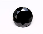 3.84 Carat Black Round Diamond