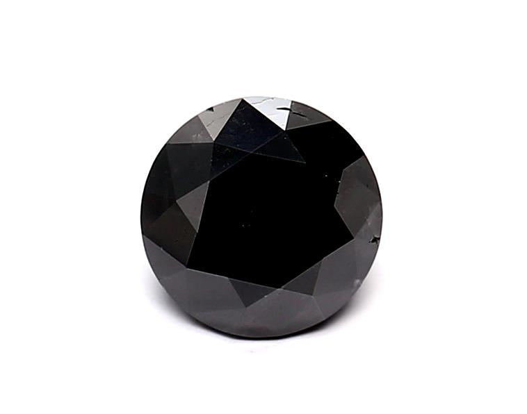 1.01 Carat Natural Black Round Diamond GIA