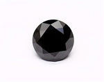 1.45 Carat Natural Black Round Diamond GIA