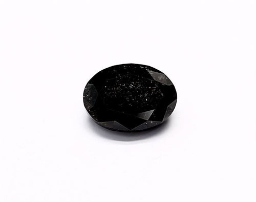 1.4 Carat Natural Black Oval Diamond GIA