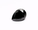 3.36 Carat Natural Black Pear Diamond GIA
