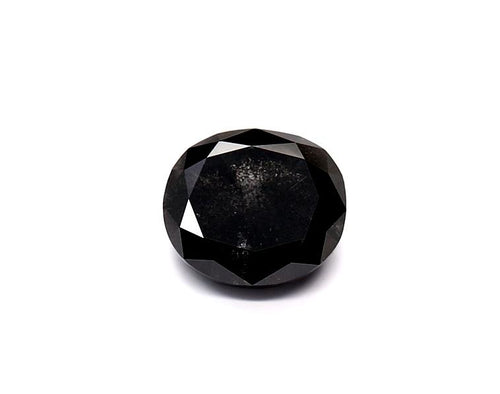 1.94 Carat Natural Black Oval Diamond GIA