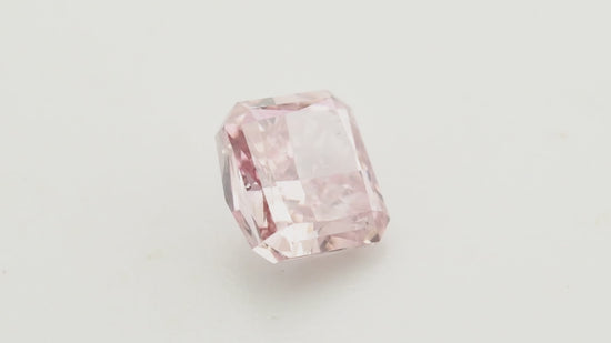 0.39 Carat Fancy Intense Pink Radiant Diamond (I1) GIA