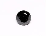 1.56 Carat Natural Black Round Diamond GIA
